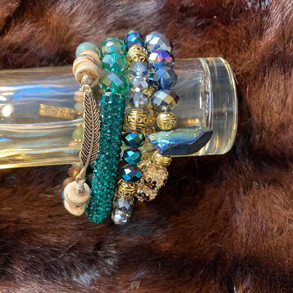 Erimish stack of four bracelets